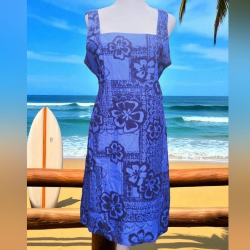 Dead Stock Billabong Made In USA Vintage Blue Dress Juniors Size 9